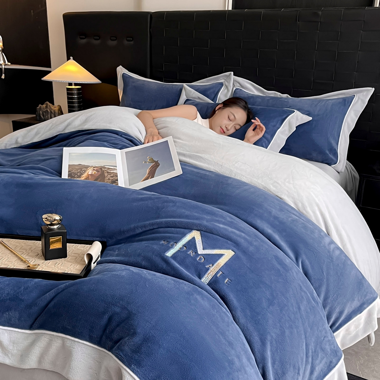 91家纺网 家纺一手货源 找家纺 （总）苏源家居 2025新款刺绣牛奶绒四件套-玛利亚