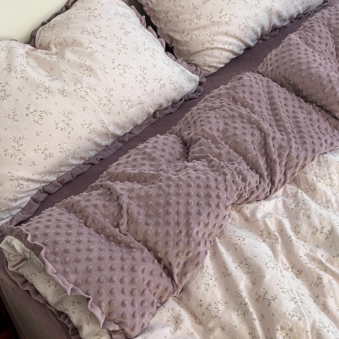 91家纺网 家纺一手货源 找家纺 （总）荣轩家居 2025新款秋冬必备新品棉加绒宝宝绒工艺款四件套（铺床版）