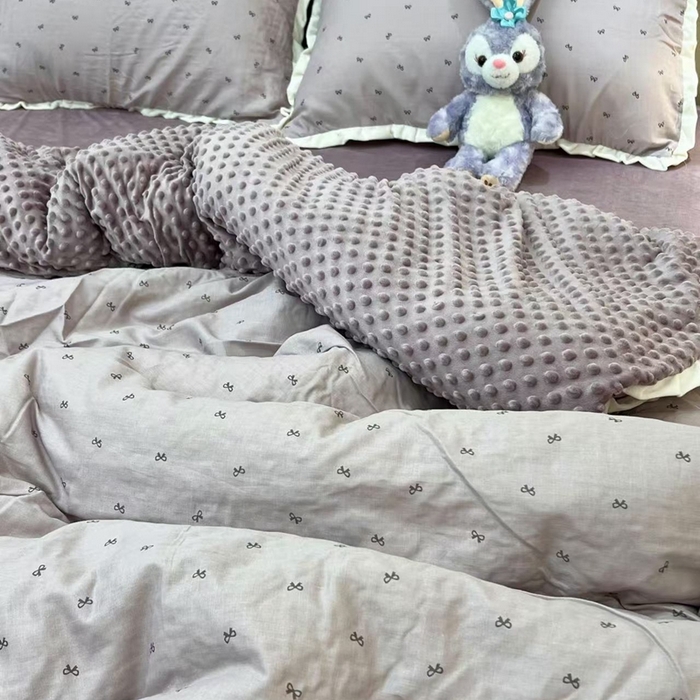 91家纺网 家纺一手货源 找家纺 （总）荣轩家居 2025新款秋冬必备新品棉加绒宝宝绒工艺款四件套（铺床版）