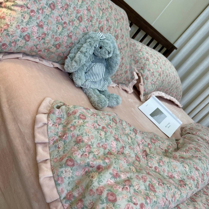 91家纺网 家纺一手货源 找家纺 （总）荣轩家居 2025新款秋冬必备新品棉加绒宝宝绒工艺款四件套（铺床版）