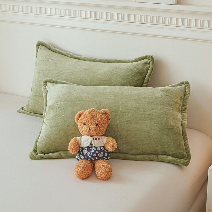 91家纺网 家纺一手货源 找家纺 雅萱家纺 2024新款良品系列牛奶绒多功能毛毯盖毯 良品-抹茶绿