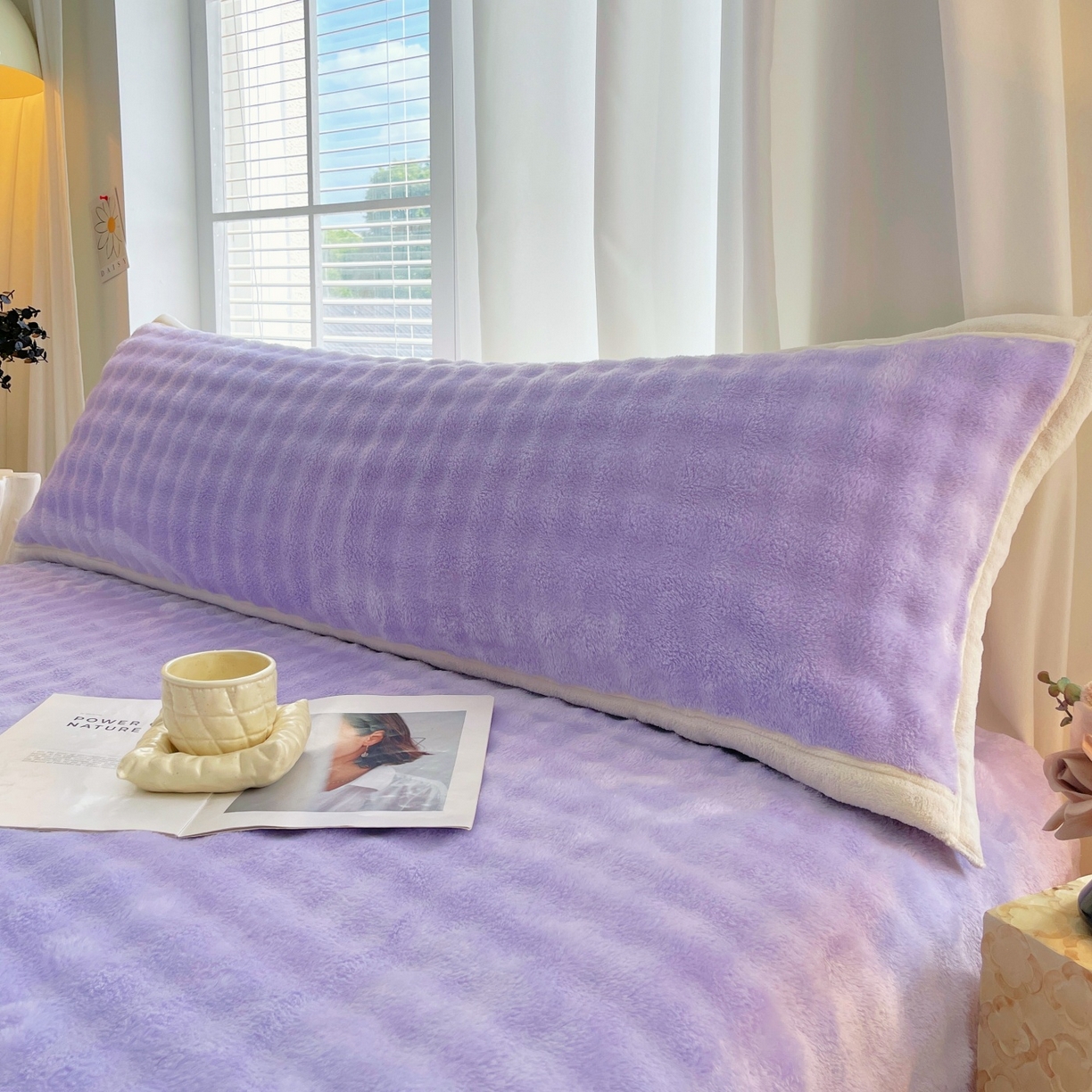 91家纺网 家纺一手货源 找家纺 （总）雨彤家纺 2025新款泡泡牛奶绒长枕巾