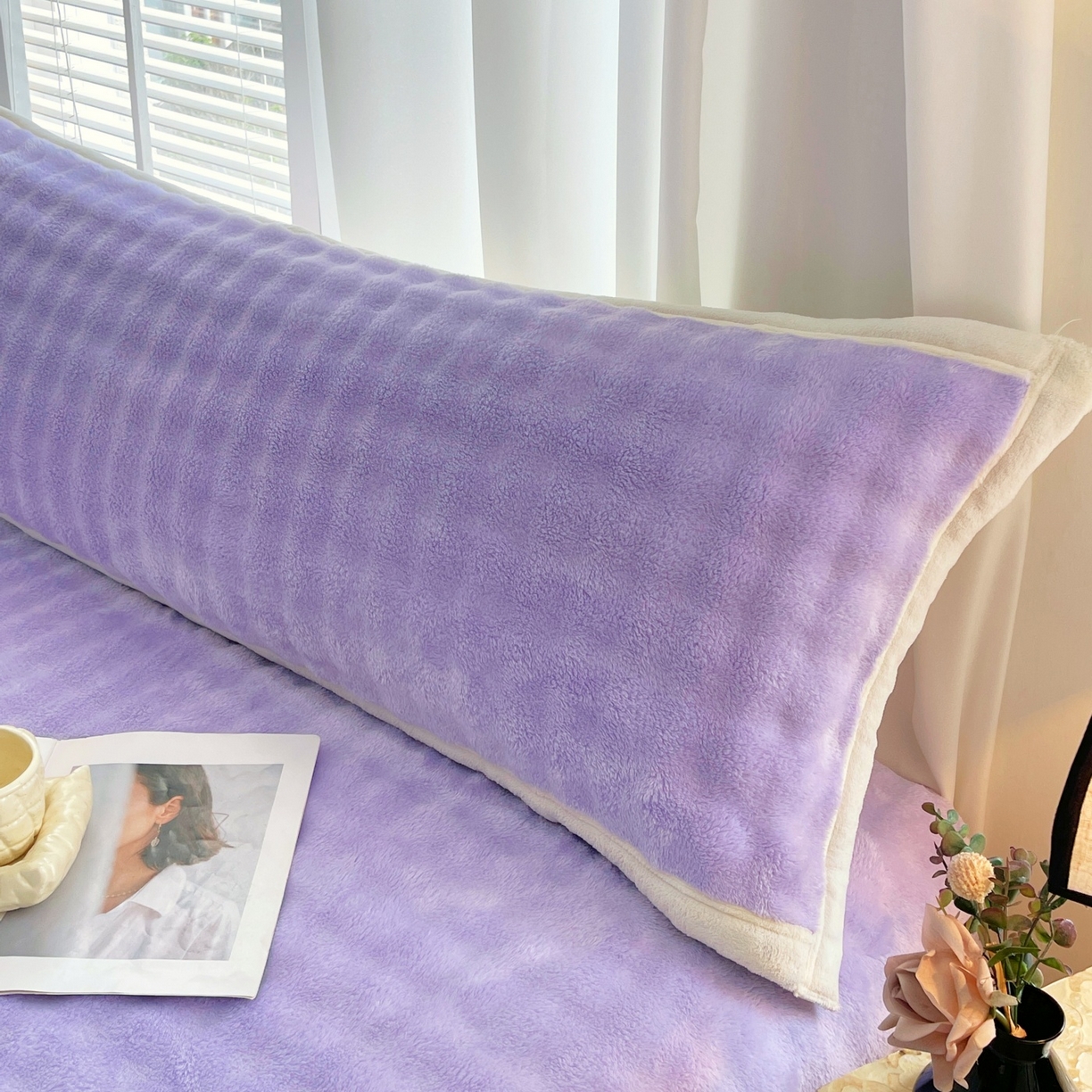 91家纺网 家纺一手货源 找家纺 （总）雨彤家纺 2025新款泡泡牛奶绒长枕巾