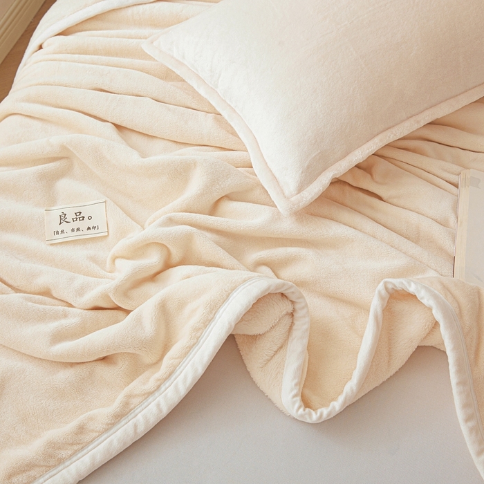 91家纺网 家纺一手货源 找家纺 （总）雅萱家纺 2024新款良品系列牛奶绒多功能毛毯盖毯