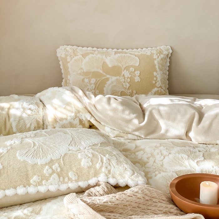 91家纺网 家纺一手货源 找家纺 玉宇阁家居 2025新款亲肤舒适兔毛雕花绒提花雕花牛奶绒四件套-雪国来信 控价：238/318/338/328/328/338（券后控价） 雪国来信-苏黎白茶