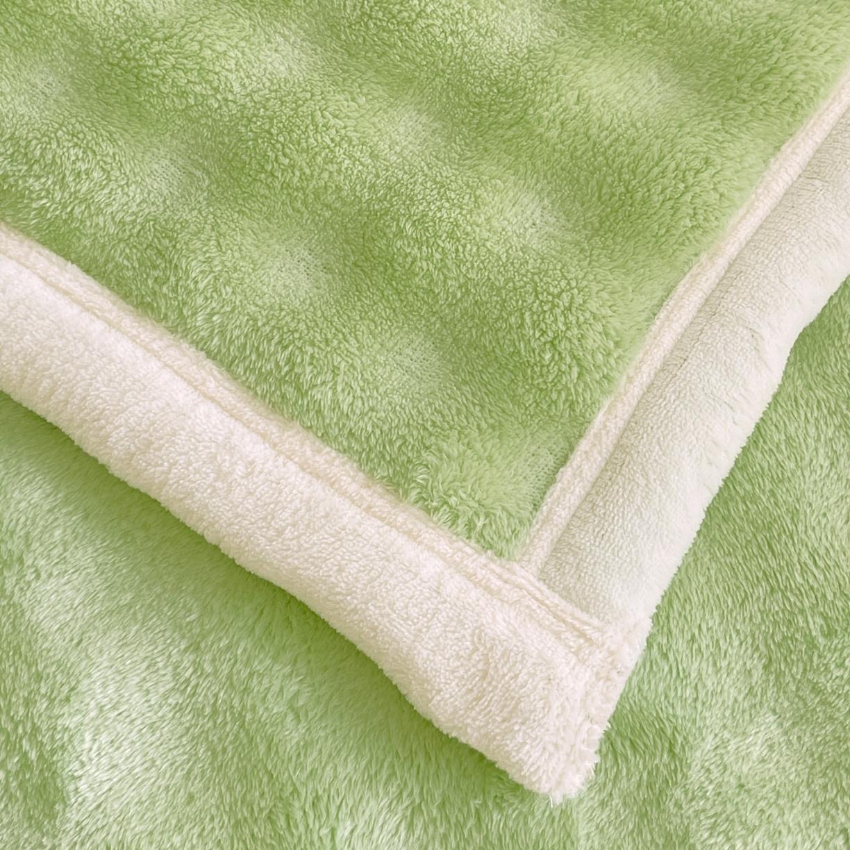 91家纺网 家纺一手货源 找家纺 雨彤家纺 2025新款泡泡牛奶绒单人枕巾 牛奶绒枕巾-抹茶绿 50*80cm（一只）