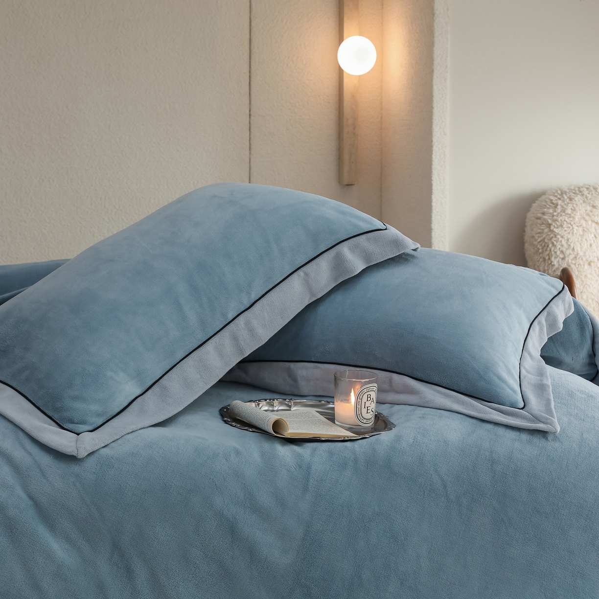 91家纺网 家纺一手货源 找家纺 （总）万盛家纺 2025新款牛奶绒宽边黑麻绳四件套最新图