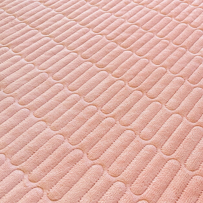 91家纺网 家纺一手货源 找家纺 喜居 2025新款亲肤舒适苹安喵刺绣牛奶绒床褥垫垫子-苹安喵 苹安喵-粉