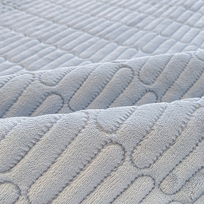 91家纺网 家纺一手货源 找家纺 喜居 2025新款亲肤舒适苹安喵刺绣牛奶绒床褥垫垫子-苹安喵 苹安喵-蓝