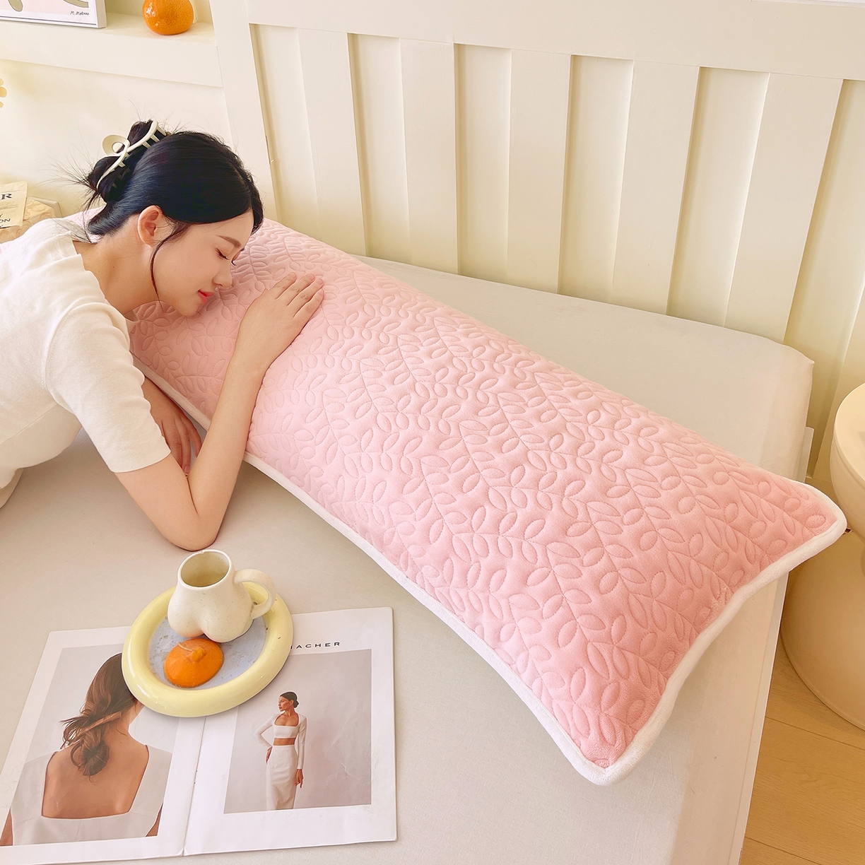 91家纺网 家纺一手货源 找家纺 （总）雨彤家纺 2025新款牛奶绒夹棉包边长枕套