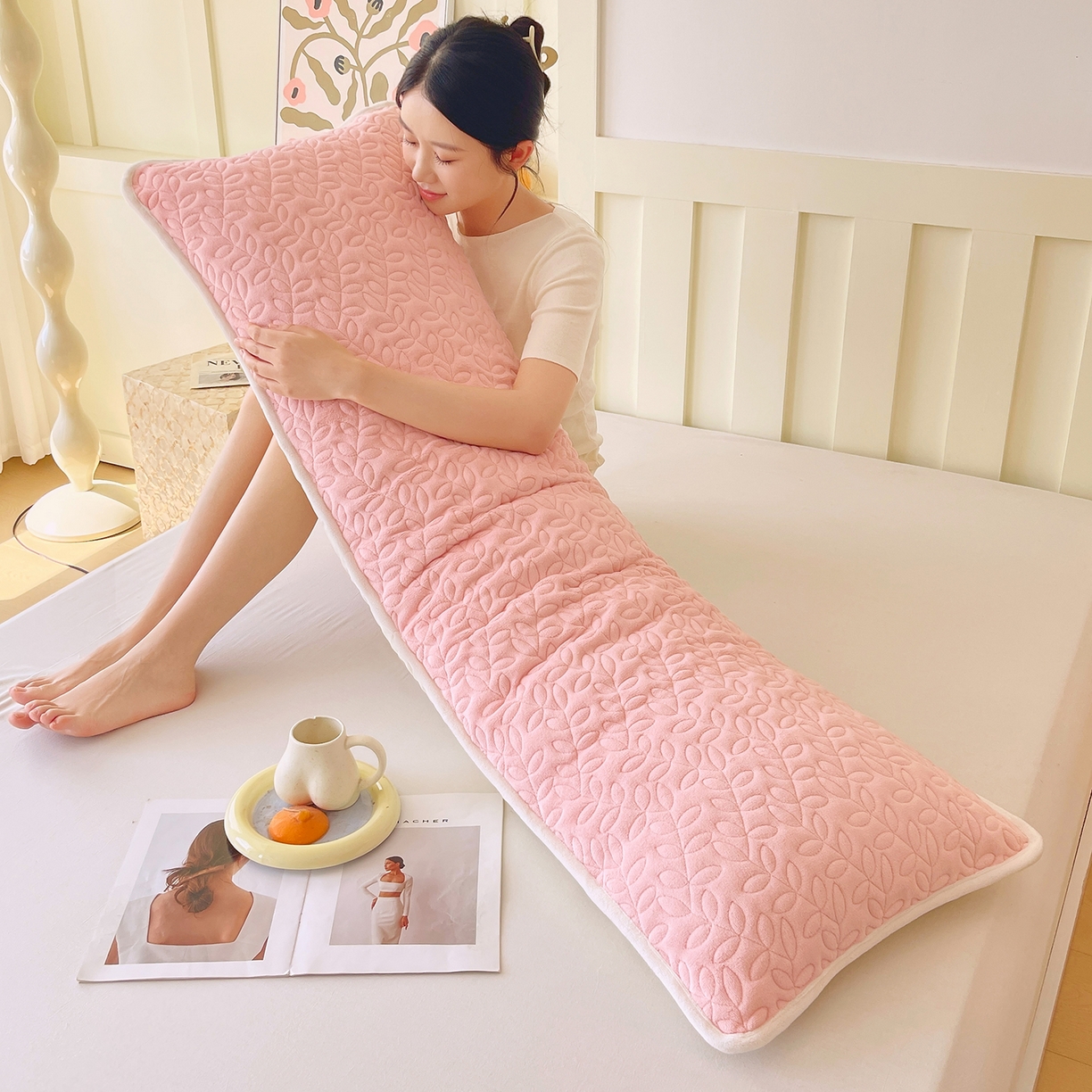 91家纺网 家纺一手货源 找家纺 （总）雨彤家纺 2025新款牛奶绒夹棉包边长枕套