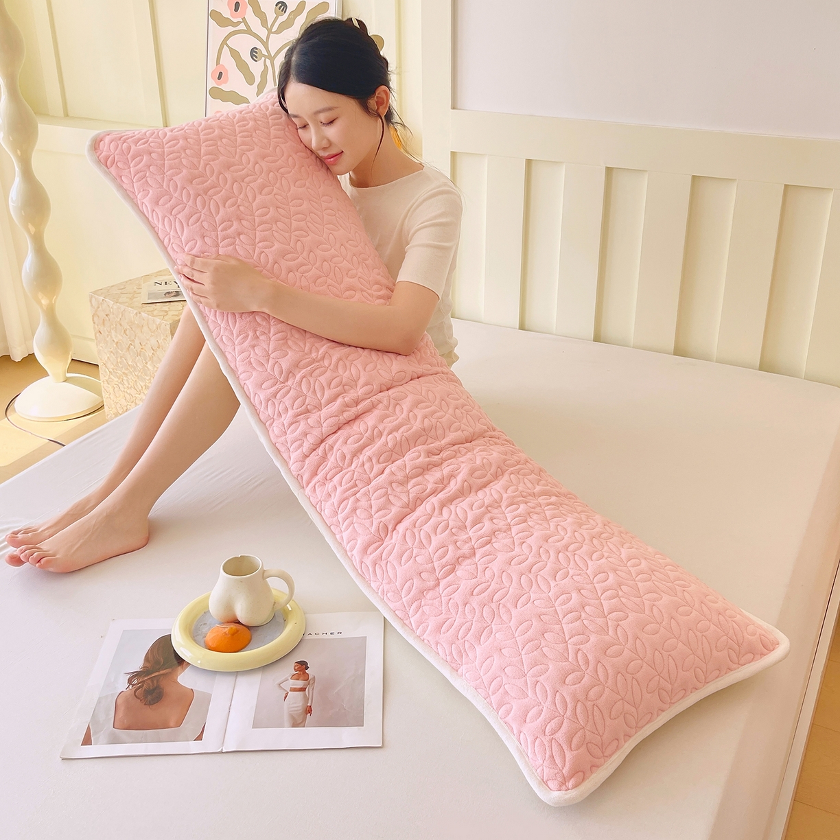 91家纺网 家纺一手货源 找家纺 （总）雨彤家纺 2025新款牛奶绒夹棉包边长枕套