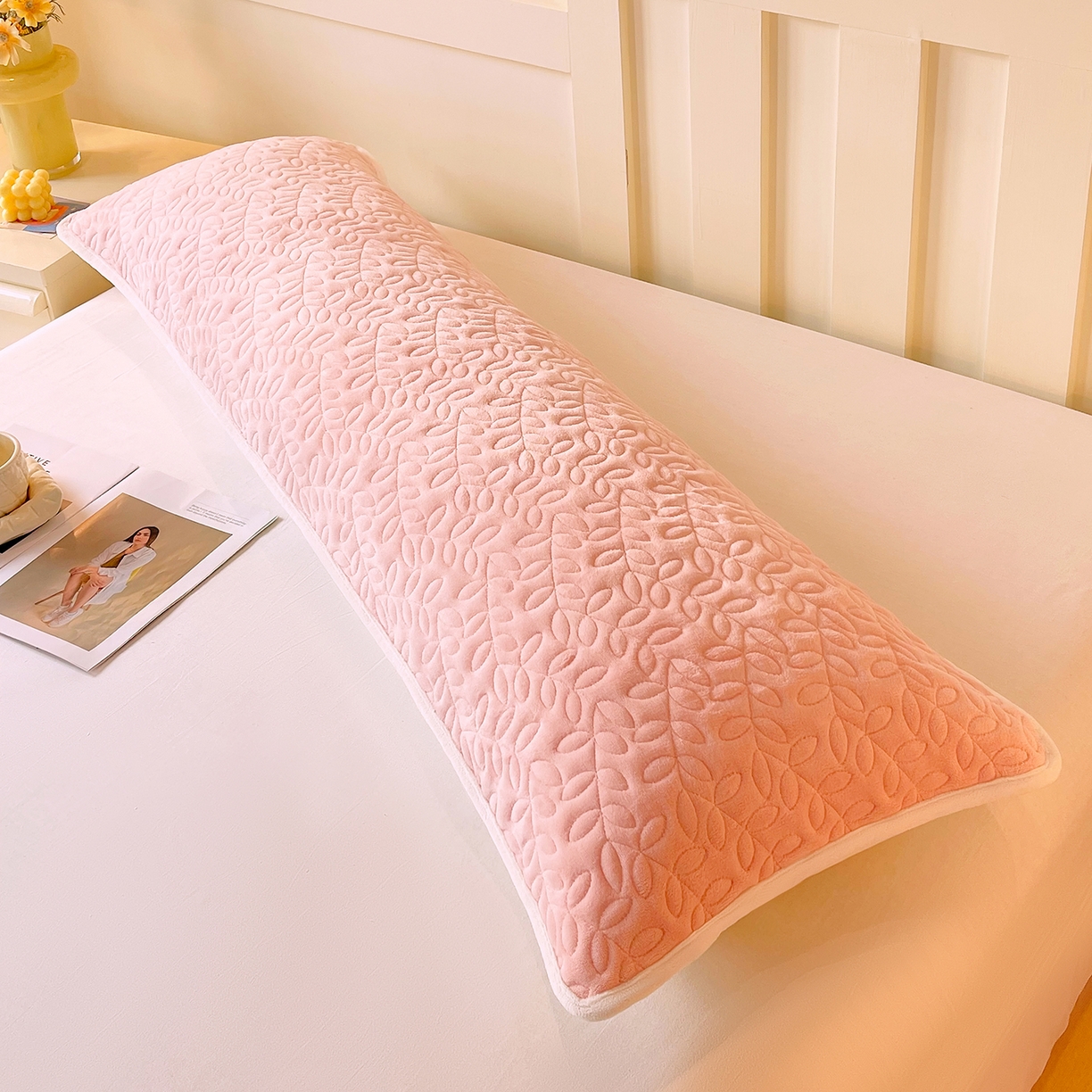 91家纺网 家纺一手货源 找家纺 （总）雨彤家纺 2025新款牛奶绒夹棉包边长枕套