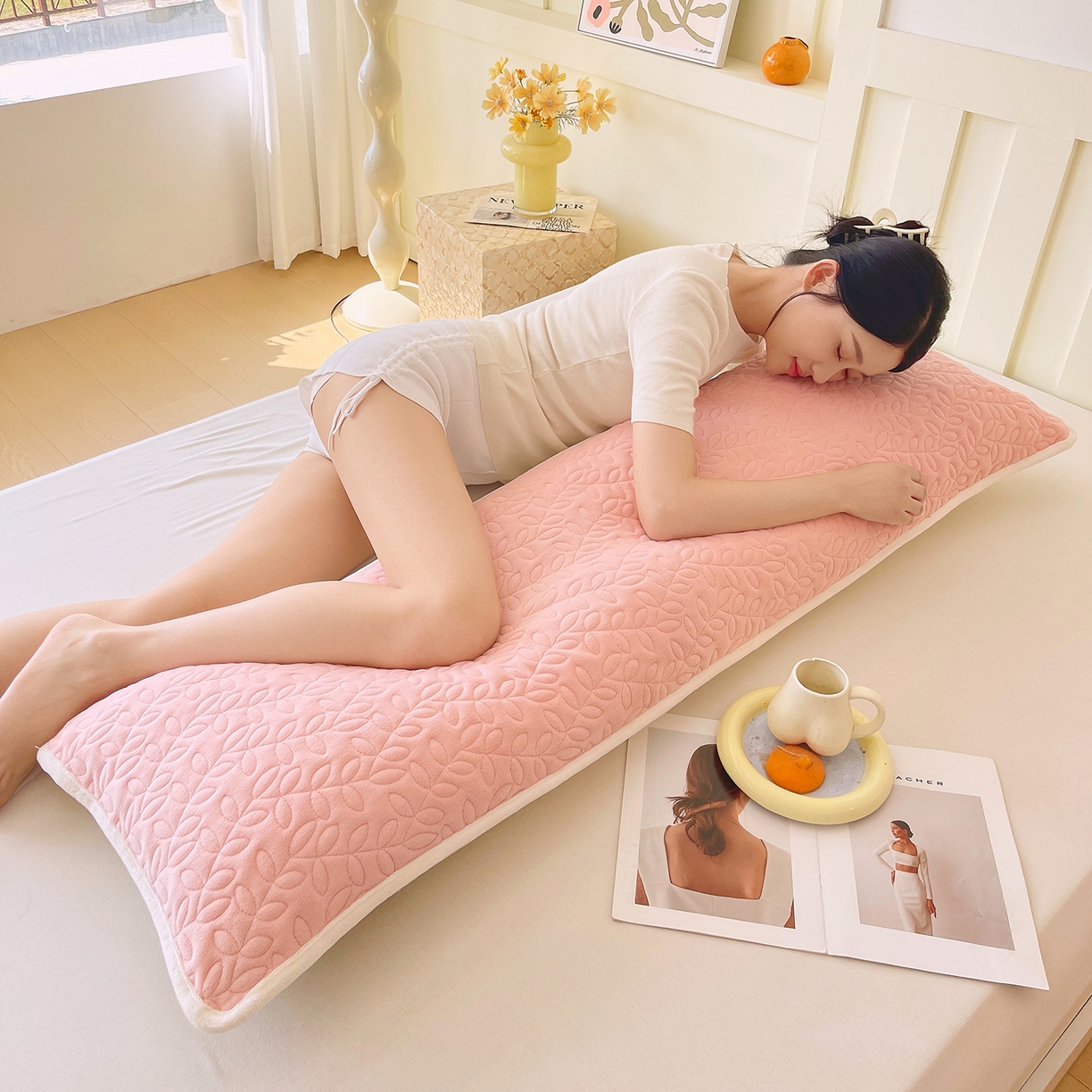 91家纺网 家纺一手货源 找家纺 （总）雨彤家纺 2025新款牛奶绒夹棉包边长枕套