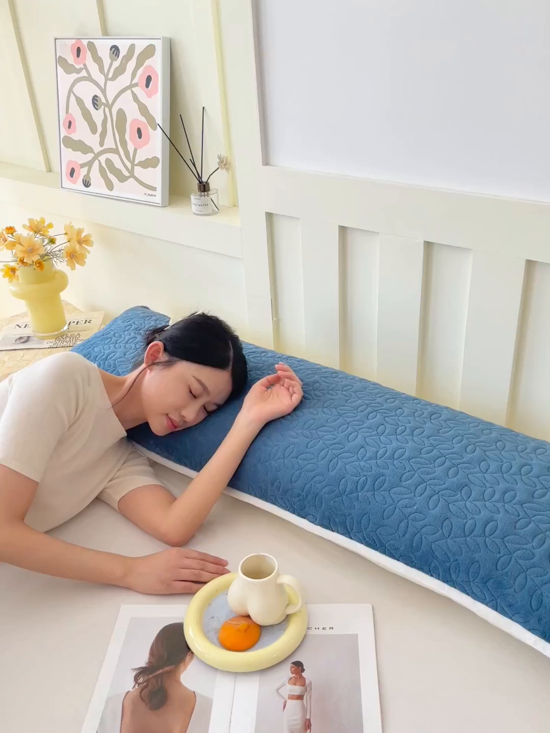 91家纺网 家纺一手货源 找家纺 雨彤家纺 2025新款牛奶绒夹棉包边长枕套 绒包边枕套-雾兰