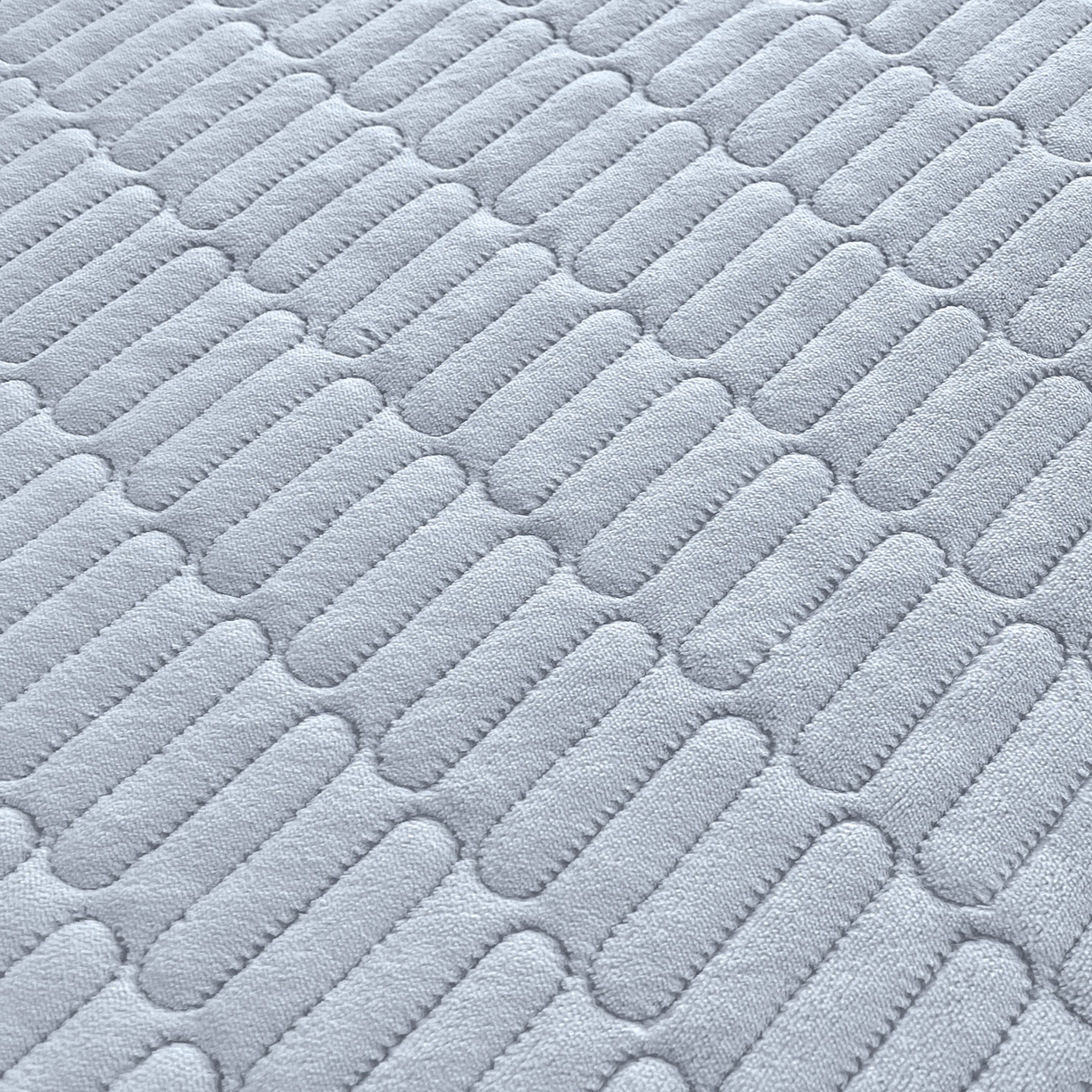 91家纺网 家纺一手货源 找家纺 喜居 2025新款牛奶绒卡通刺绣床褥垫-苹安熊 苹安熊-蓝