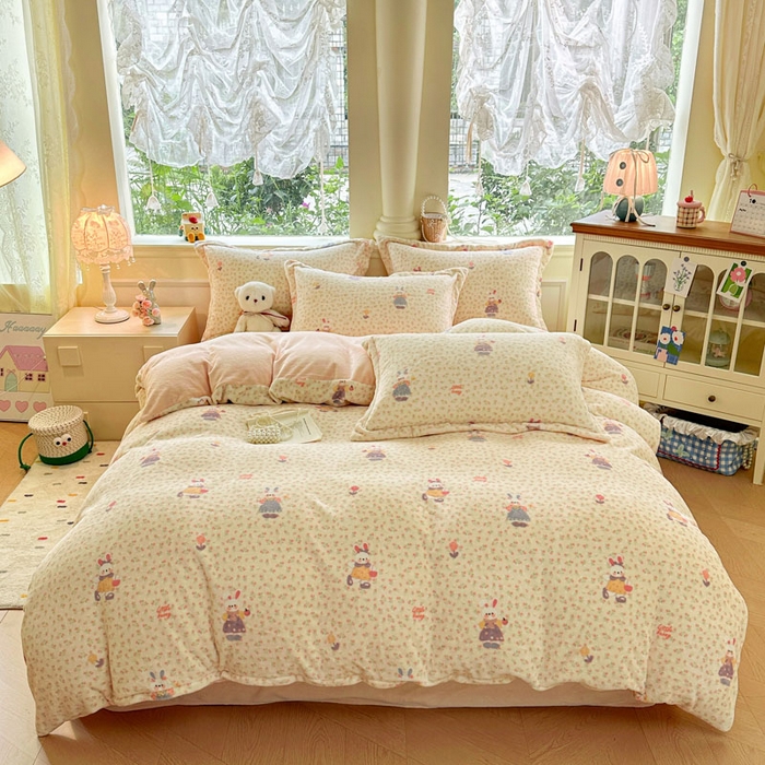 91家纺网 家纺一手货源 找家纺 （总）绵庭家纺 2025新款高克重牛奶绒被套单件单被套被套单品