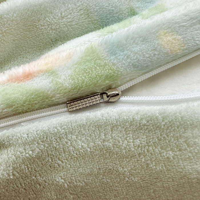 91家纺网 家纺一手货源 找家纺 绵庭家纺 2025新款高克重牛奶绒被套单件单被套被套单品 花汐子-绿