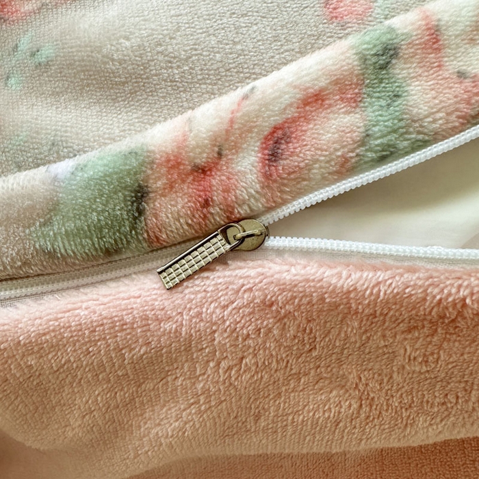 91家纺网 家纺一手货源 找家纺 绵庭家纺 2025新款高克重牛奶绒被套单件单被套被套单品 花韵玫瑰咖