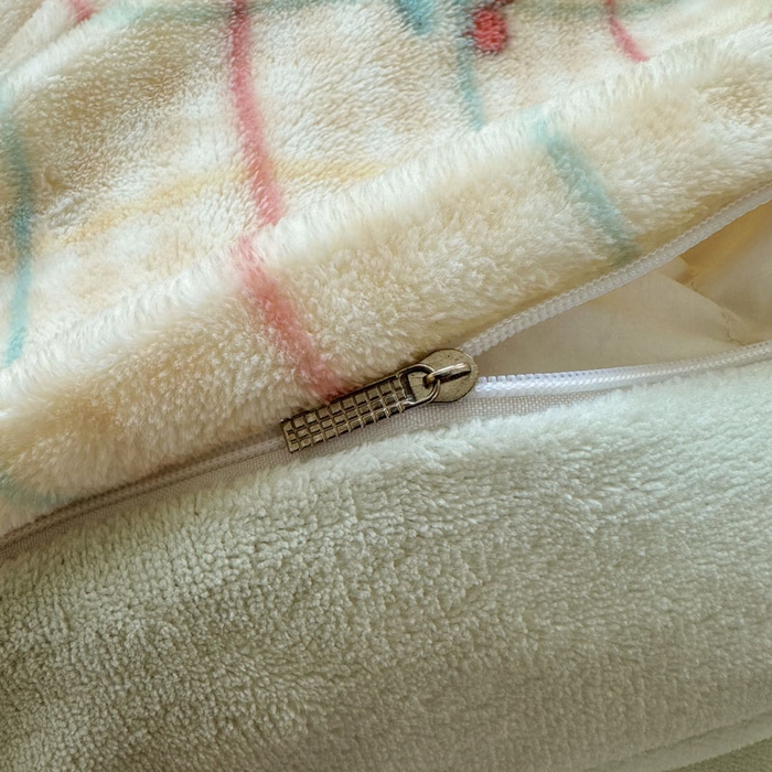 91家纺网 家纺一手货源 找家纺 绵庭家纺 2025新款高克重牛奶绒被套单件单被套被套单品 桃你喜欢-黄