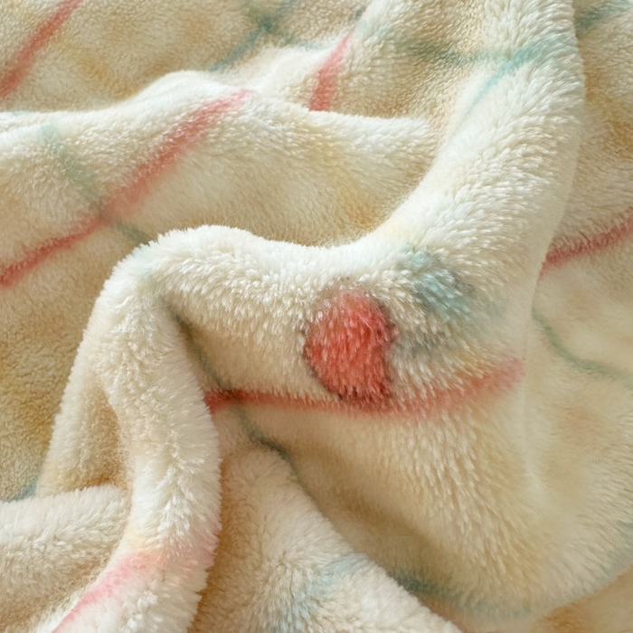 91家纺网 家纺一手货源 找家纺 绵庭家纺 2025新款高克重牛奶绒被套单件单被套被套单品 桃你喜欢-黄