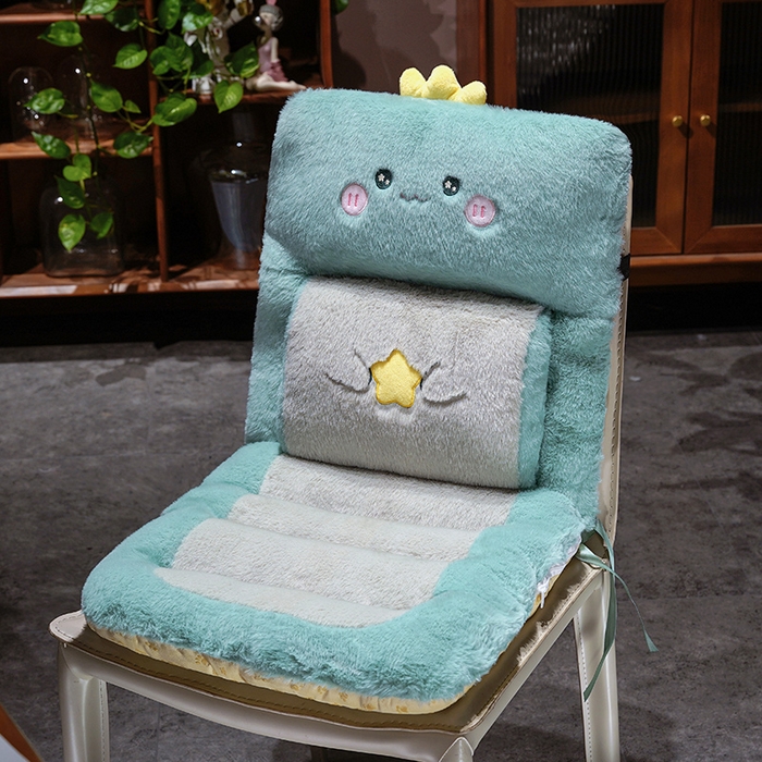 91家纺网 家纺一手货源 找家纺 （总）仟亿莱 2025新款卡通兔毛护腰横条连体坐垫