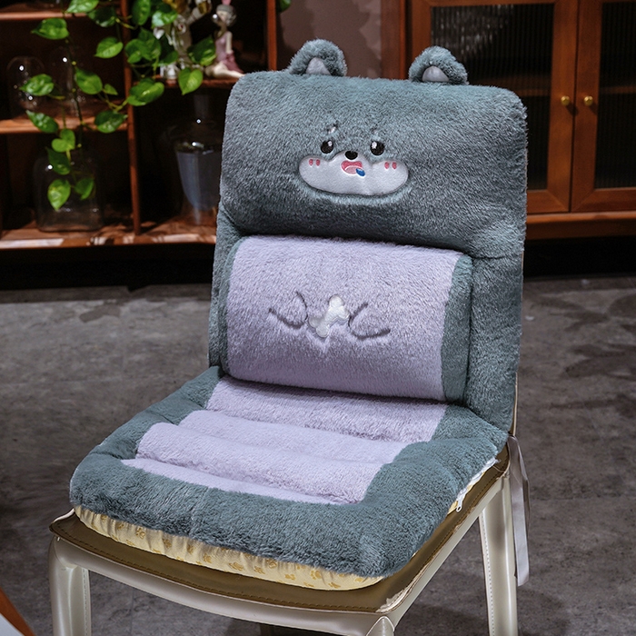 91家纺网 家纺一手货源 找家纺 （总）仟亿莱 2025新款卡通兔毛护腰横条连体坐垫