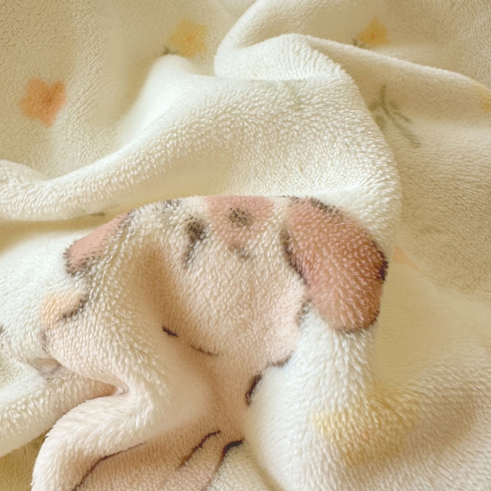 91家纺网 家纺一手货源 找家纺 绵庭家纺 2025新款高克重牛奶绒被套单件单被套被套单品 芋泥小狗