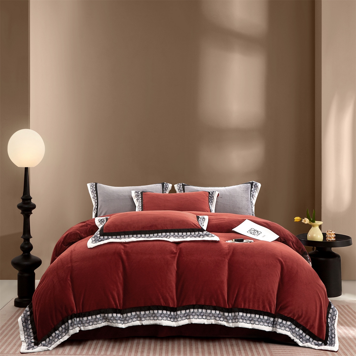 91家纺网 家纺一手货源 找家纺 （总）芯丝路枕业 2025新款蚕丝棉四件套系列-奈儿日耳曼以弗所系列