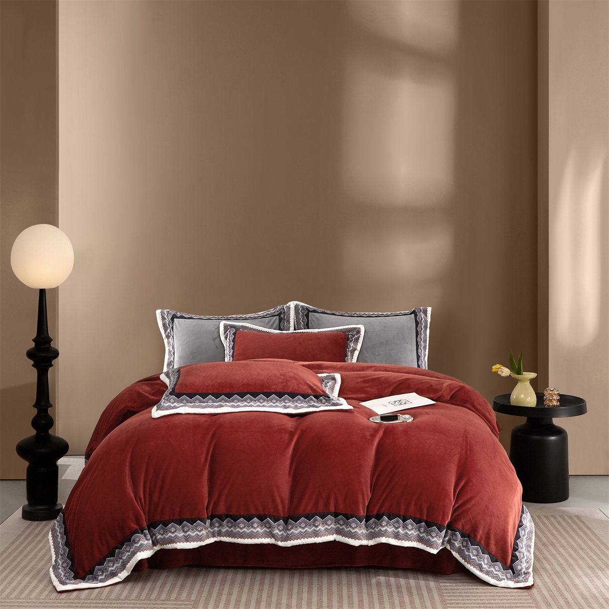 91家纺网 家纺一手货源 找家纺 （总）芯丝路枕业 2025新款蚕丝棉四件套系列-奈儿日耳曼以弗所系列