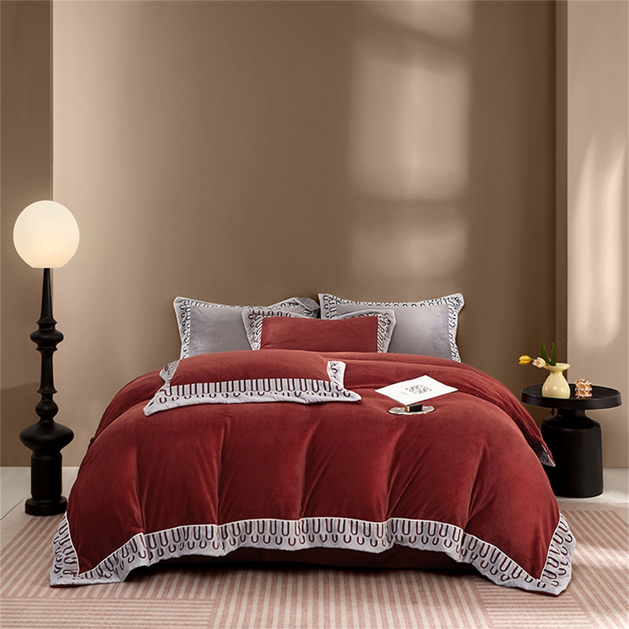 91家纺网 家纺一手货源 找家纺 （总）芯丝路枕业 2025新款蚕丝棉四件套系列-奈儿日耳曼以弗所系列