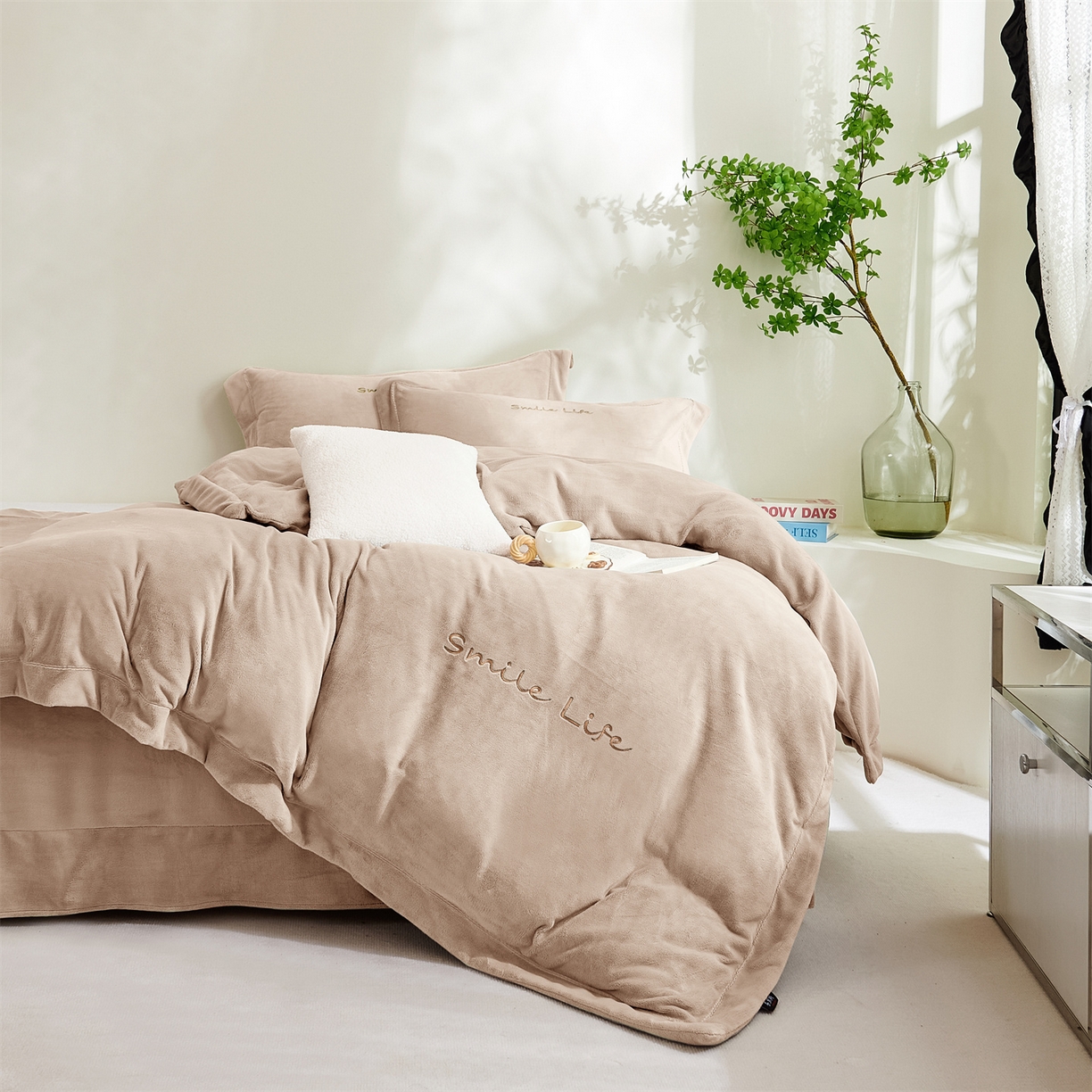 （总）芯丝路枕业 2025新款蚕丝棉四件套系列-快乐生活蚕丝绒四件套