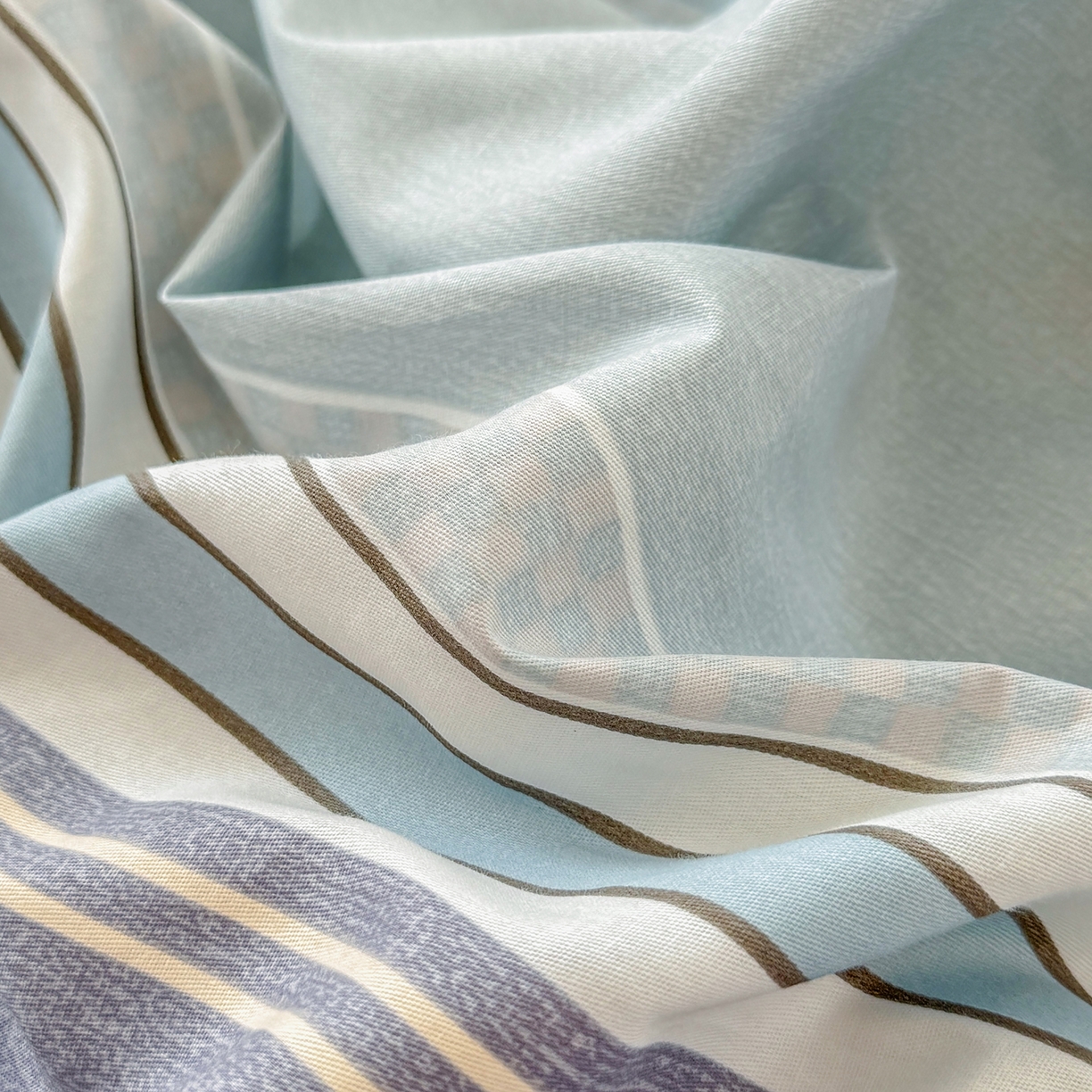 91家纺网 家纺一手货源 找家纺 尚帛 2026新款全棉品质喷气印花爆款四件套 多规格套件 单品系列-单被套 爱之艺术-灰