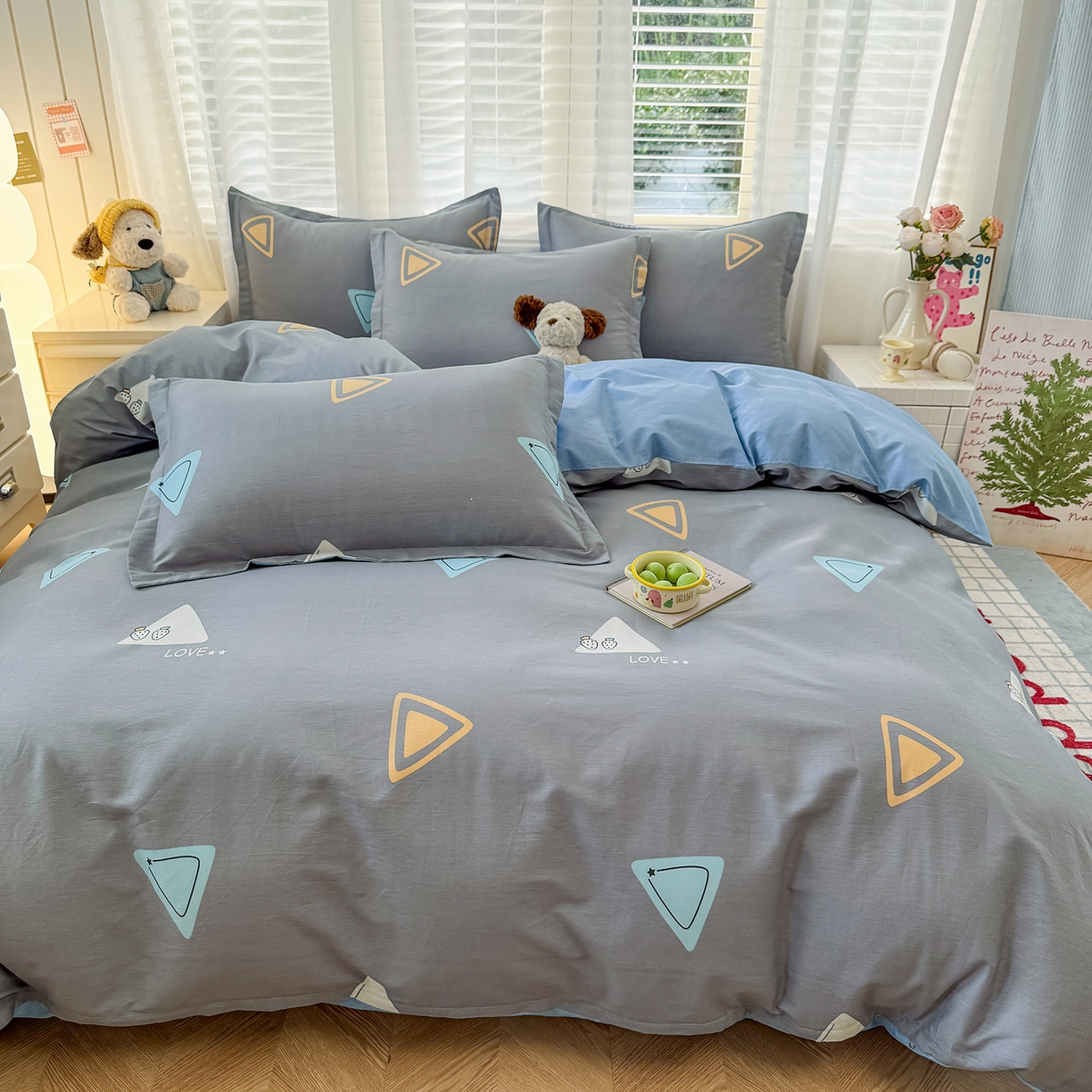 91家纺网 家纺一手货源 找家纺 尚帛 2026新款全棉品质喷气印花爆款四件套 多规格套件 单品系列-单被套 吉米