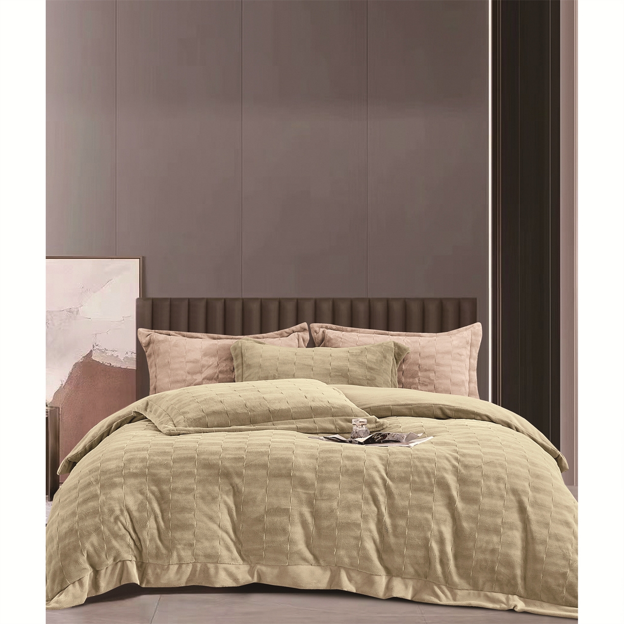 91家纺网 家纺一手货源 找家纺 （总）芯丝路枕业 2025新款蚕丝棉四件套系列-艾玛-巴赫系列