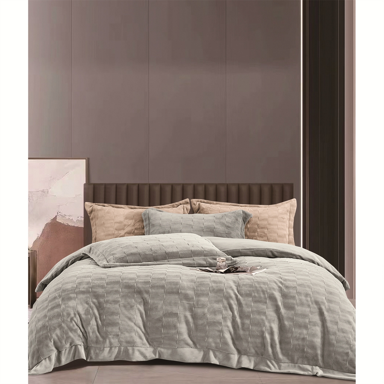 91家纺网 家纺一手货源 找家纺 （总）芯丝路枕业 2025新款蚕丝棉四件套系列-艾玛-巴赫系列