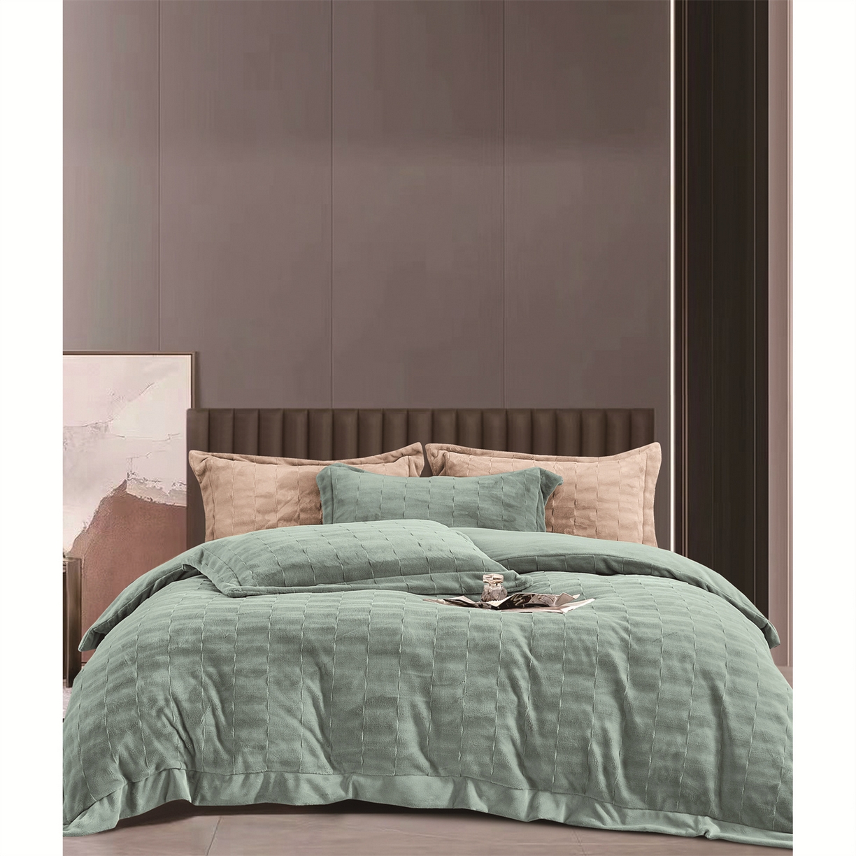 91家纺网 家纺一手货源 找家纺 （总）芯丝路枕业 2025新款蚕丝棉四件套系列-艾玛-巴赫系列