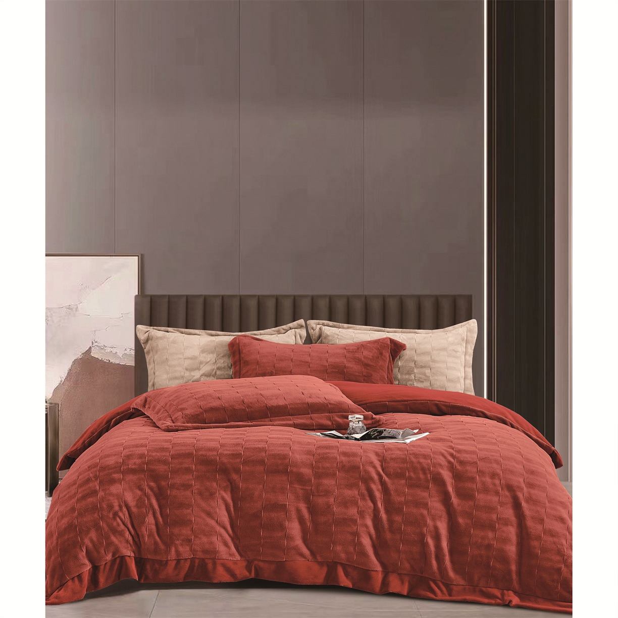 91家纺网 家纺一手货源 找家纺 （总）芯丝路枕业 2025新款蚕丝棉四件套系列-艾玛-巴赫系列