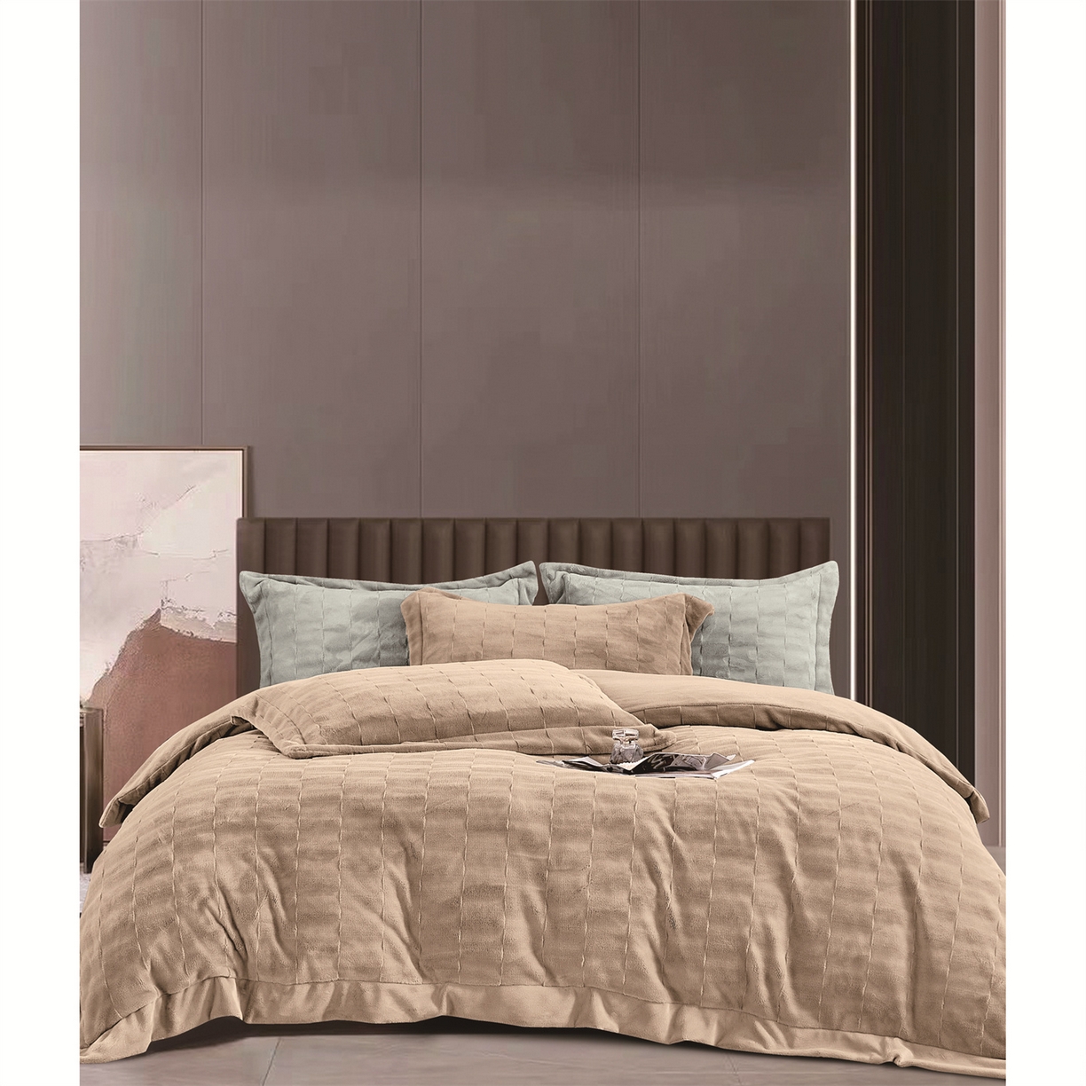 91家纺网 家纺一手货源 找家纺 （总）芯丝路枕业 2025新款蚕丝棉四件套系列-艾玛-巴赫系列