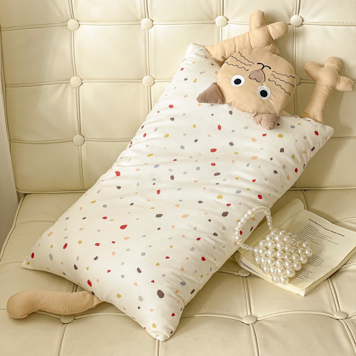 91家纺网 家纺一手货源 找家纺 （总）亦帆枕芯 2025新款爆款哇塞猫羽丝绒枕芯加枕套成人儿童枕芯枕套