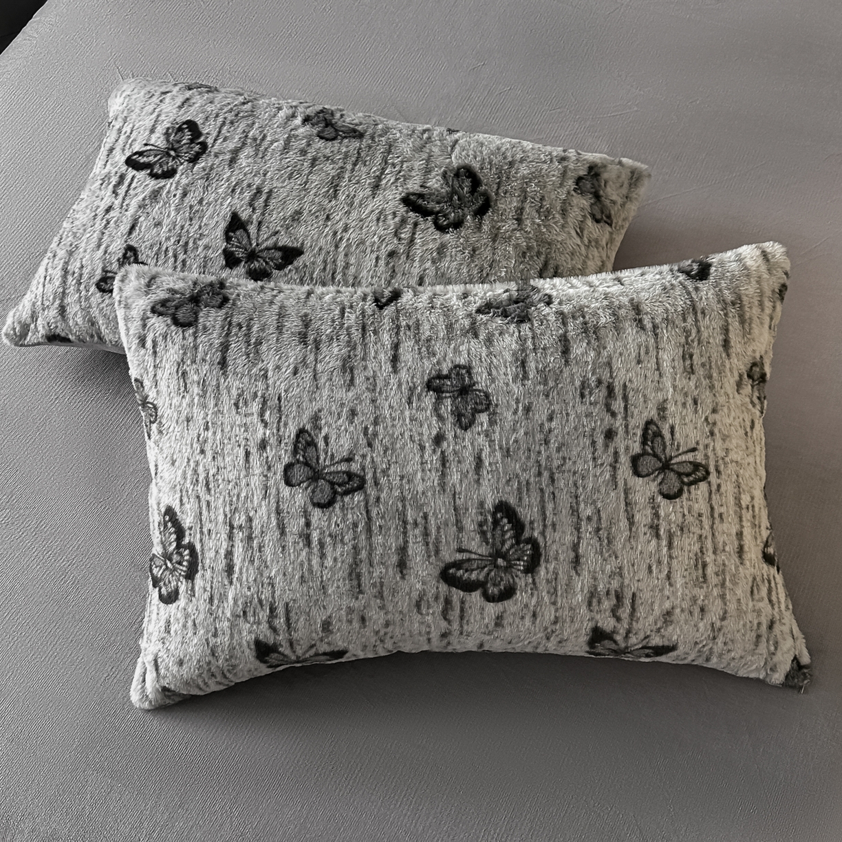 91家纺网 家纺一手货源 找家纺 乐窝家纺仓储 2025新款美拉德复古印花兔毛绒牛奶绒皮草绒床裙款四件套跨境外贸专供 蝴蝶仙子