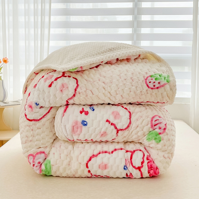 91家纺网 家纺一手货源 找家纺 （总）熙宴家纺 2025新款可拆卸冬被被套+被芯二合一可拆洗豆豆绒棉花被子被芯