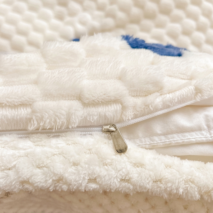 91家纺网 家纺一手货源 找家纺 熙宴家纺 2025新款可拆卸冬被被套+被芯二合一可拆洗豆豆绒棉花被子被芯 爱心兔