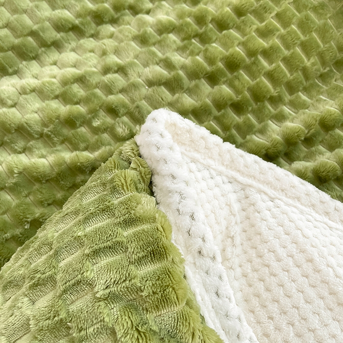 91家纺网 家纺一手货源 找家纺 熙宴家纺 2025新款可拆卸冬被被套+被芯二合一可拆洗豆豆绒棉花被子被芯 草绿