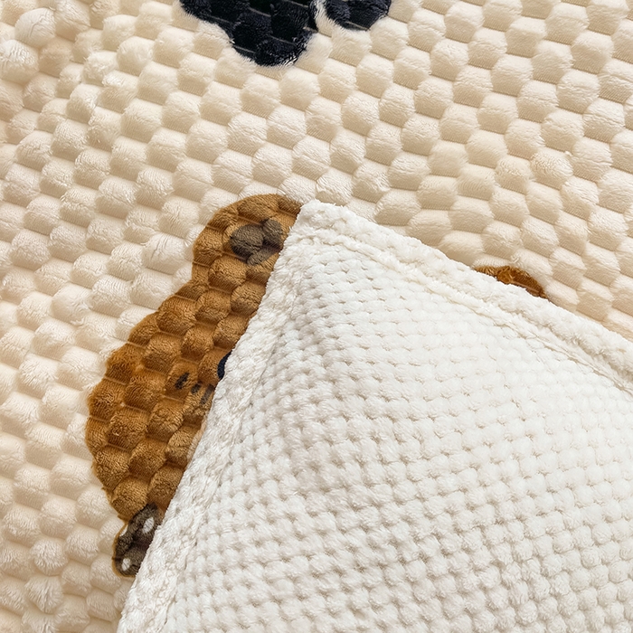 91家纺网 家纺一手货源 找家纺 熙宴家纺 2025新款可拆卸冬被被套+被芯二合一可拆洗豆豆绒棉花被子被芯 大脚熊