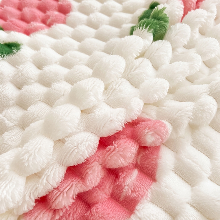 91家纺网 家纺一手货源 找家纺 熙宴家纺 2025新款可拆卸冬被被套+被芯二合一可拆洗豆豆绒棉花被子被芯 粉朵朵花