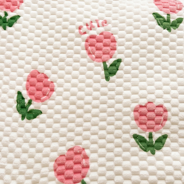 91家纺网 家纺一手货源 找家纺 熙宴家纺 2025新款可拆卸冬被被套+被芯二合一可拆洗豆豆绒棉花被子被芯 粉朵朵花