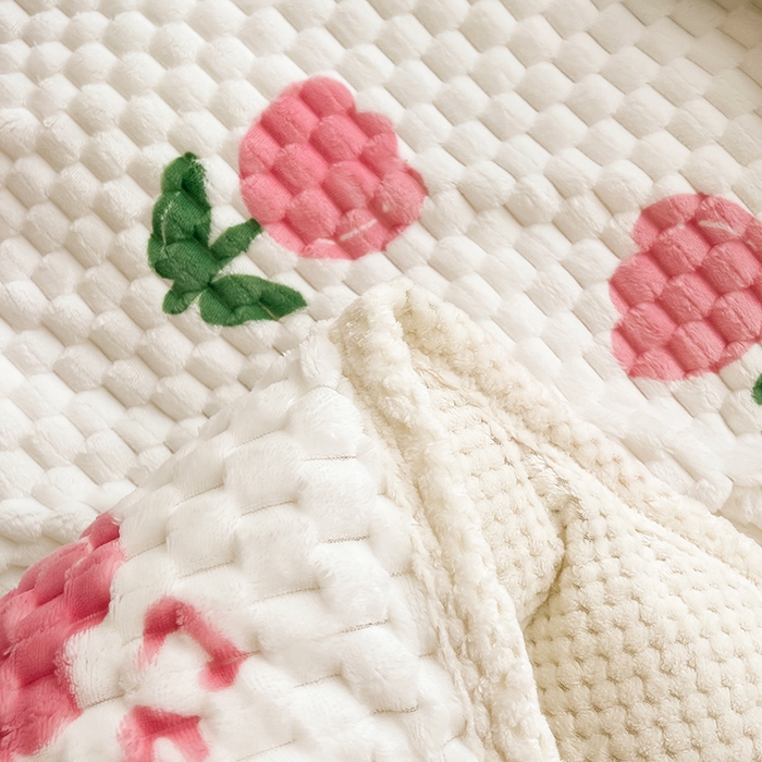 91家纺网 家纺一手货源 找家纺 熙宴家纺 2025新款可拆卸冬被被套+被芯二合一可拆洗豆豆绒棉花被子被芯 粉朵朵花