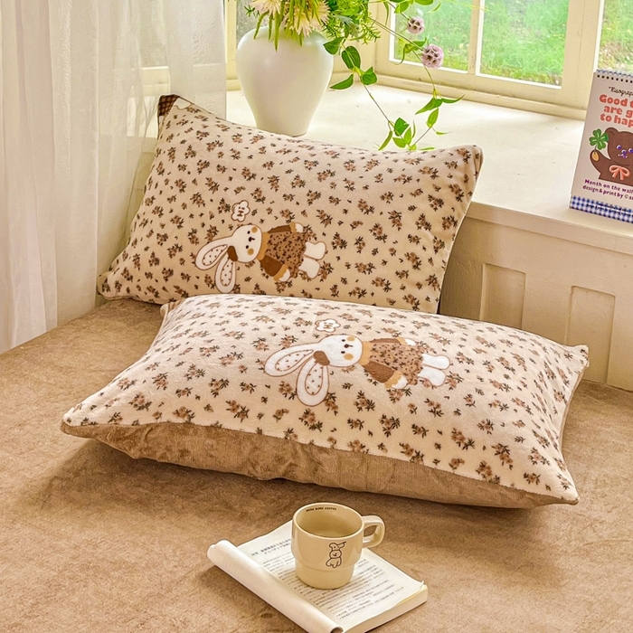 91家纺网 家纺一手货源 找家纺 （总）斯卡诺家纺 2025新款热卖小清新牛奶绒四件套双面绒被套小红书同款