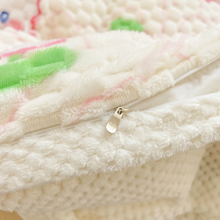 91家纺网 家纺一手货源 找家纺 熙宴家纺 2025新款可拆卸冬被被套+被芯二合一可拆洗豆豆绒棉花被子被芯 欢乐兔